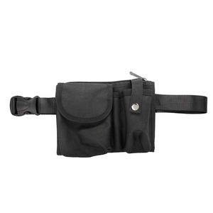 Riñonera Ligera de Nailon Negra para Exteriores, Bolsa Bandolera para Walkie Talkie, Práctica Bolsa Porta Móvil - Product Image 5