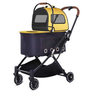 Poussette pliable tout-terrain 4 roues multi-usages JXB, nouveau design, avec panier amovible - Product Image 1