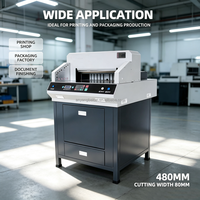 Guillotina Eléctrica Digital Automática BC-480 para Papel A3 de 480 mm, Equipo Automático para Corte de Papel Post-Impresión