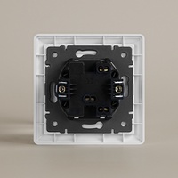 Nouvelle Arrivée Grande Carte PC Plaque Rétro Mur Interrupteur D'éclairage 1 Gang 1 Voie 2 Voies Interrupteur pour La Maison UE Standard 220v Max. Tension 10a