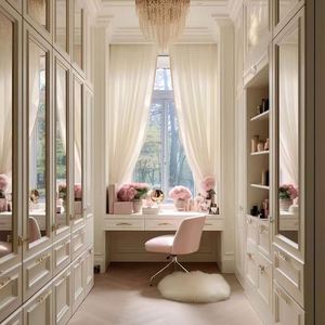 Armoire de style européen sur mesure, mobilier de chambre à coucher moderne pour villa et maison - Product Image 6