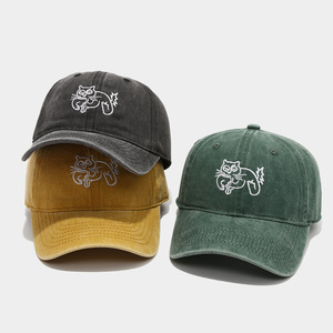 Casquette de baseball vintage en coton délavé personnalisée, style décontracté, avec logo personnalisé, non structurée, ajustable, 6 panneaux, pour hommes et femmes - Product Image 2