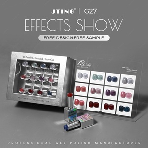 JTING - Marca Privada de Uñas, Suministros Personalizados, Diseño Gratuito, Juego de Esmaltes de Gel Reflectantes de 12 Colores, Caja de Colección de Esmaltes de Gel Brillantes - Product Image 3