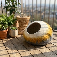 SUREWALHOME Vente en gros de lit pour chat en feutre, anti-griffures, multifonctionnel, maison pour chat, OEM ODM, lit pour chat écologique