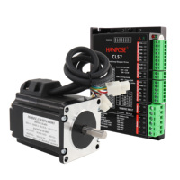 Moteur pas à pas hybride 2 phases Nema23 à boucle fermée 57EH56A4001 4A 1.3N.m avec encodeur et driver CL57 pour fraisage CNC