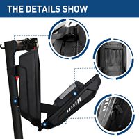Harde EVA 3L E-Scooter tas Waterdichte anti-schok opbergtas voor scooters, fietsen, Segway Ninebot, NIU, universele draagtas