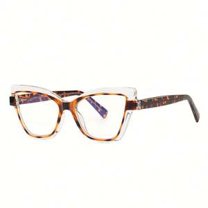 Lunettes d'ordinateur anti-lumière bleue œil de chat TR90, style rétro 2025, avec logo personnalisé, pour femmes - Product Image 1