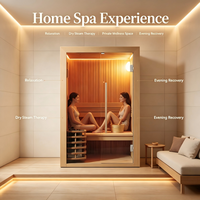 Baignoires de spa et salles de sauna, chauffe-sauna électrique portable, sauna infrarouge personnel, accessoires de sauna extérieur pour la maison