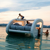 Bateau de fête de luxe de plein air avec moteur électrique à énergie solaire Bateau gonflable en vinyle/PVC Marque Funworld Capacité de 100 à 500 kg