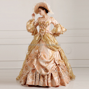 Vestido de corte gótico Retro Medieval, vestido de baile de Dama Real, cuello cuadrado, cintura ajustada, lazo, <span class=keywords><strong>disfraz</strong></span> elegante para <span class=keywords><strong>mujer</strong></span> - Product Image 4