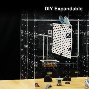 Jaula de acrílico aceptable personalizada, jaula cerrada múltiple para pájaros, conejillos de indias, Chinchillas, animales pequeños conectables, bricolaje, extensible - Product Image 6