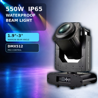 Projecteur à faisceau mobile Sky Beam 550W IP65 étanche, double prisme RGBW 13 couleurs DMX512, éclairage de scène extérieur pour événements