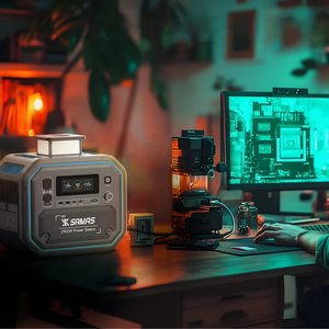 Портативная электростанция SAMAS 2400W 2048 Вт·ч, ИБП, портативный генератор, солнечный аккумулятор - Product Image 1