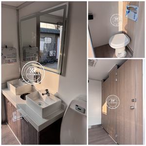 Custom 5.8m Modern Outdoor Portable Container Houses Mobile <b>Shower</b> Toilet Combo for 2-10 Stalls Workshop & Park Use - Product Image 6