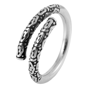 yunnique Sun Wukong Open <b>Ring</b> <b>Titanium</b> Steel Silver Men's Fashion <b>Ring</b> Gift Jewelry - Product Image 5