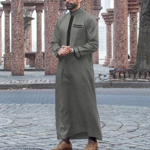 <span class=keywords><strong>Djellaba</strong></span> marocaine de luxe pour homme, robe arabe élégante à manches longues, Qamis, vêtement islamique de prestige, Kaftan - Product Image 6
