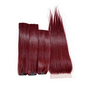 ผมตรงแบบขายส่งพร้อมเชือกผูกผมแบบ HD Lace Frontal ขนาด 6x6 มีสีให้เลือกตามสั่ง - Product Image 1