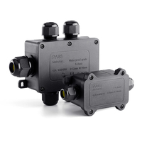 Venta caliente PA66 Interruptor de monitoreo al aire libre Enchufe Caja de instrumentos electrónicos Caja de conexiones impermeable Nivel de protección IP68
