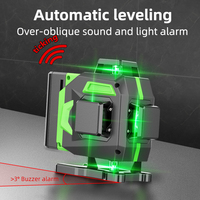 Mini laser de nivellement automatique rotatif vert à 16 lignes pour une utilisation extérieure industrielle de bricolage