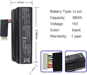 A42N1403 A42LM93 0b110-00290000 4ICR19/66-2 Reemplazo de batería de Computadora Portátil para <span class=keywords><strong>Asus</strong></span> G751 G751J G751JL G751JM G751JT <span class=keywords><strong>ROG</strong></span> GFX71JY - Product Image 3