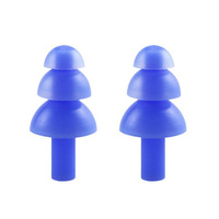 Bouchons d'oreilles en silicone personnalisés, étanches, réducteurs de bruit, réutilisables, avec étui, pour sports nautiques, sommeil, voyage, usine