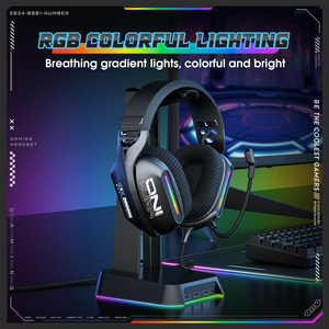 Casques de jeu en gros ONIKUMA X12 Prix d'usine Noir RGB Filaire USB PC Gamer Casques de jeu <span class=keywords><strong>avec</strong></span> microphone - Product Image 3