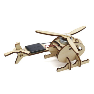 Helicóptero de Madera con Energía Solar, Kit de Bricolaje, Juguete Educativo de Ciencia para Niños de 7 a 9 Años - Product Image 1