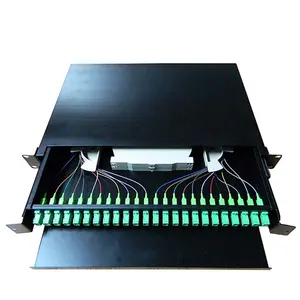 96 144 Port Fiber Optic Patch Panel ODF 12 24 48 Core Outdoor Fiber Termination Box