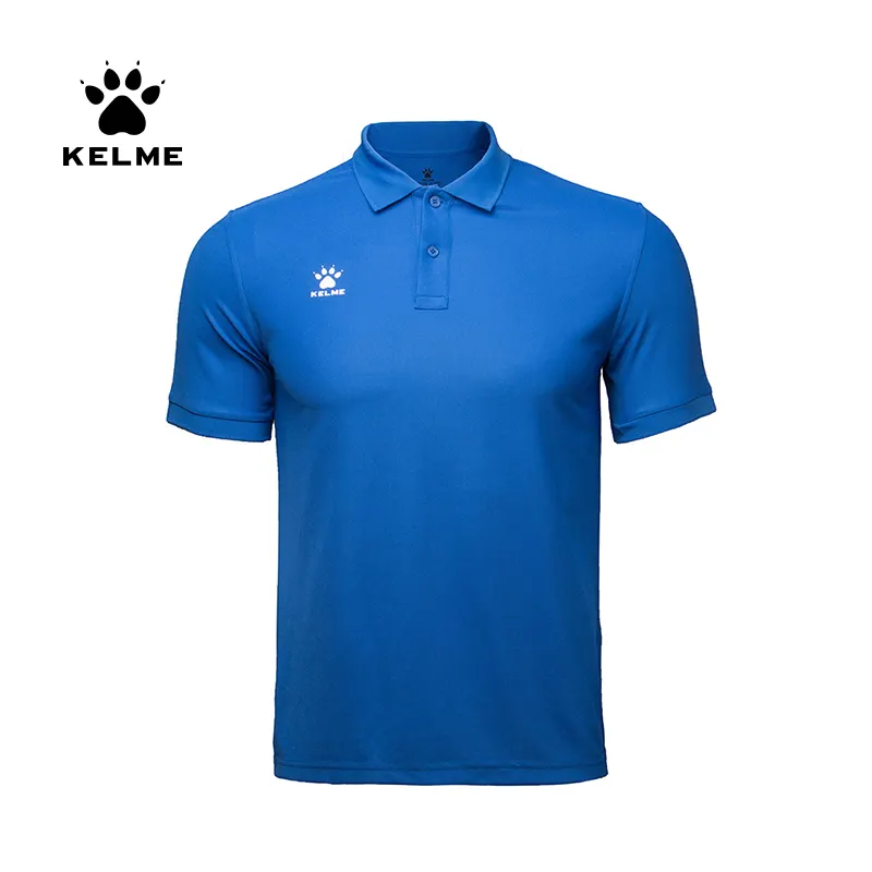 KELME Custom成人男性のポロtシャツカジュアルサッカーゴルフポロレジャー男性ストリートスタイルリップストッププラスサイズポロシャツ