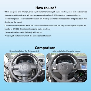 ระบบควบคุมความเร็วอัตโนมัติ EASYGUARD สำหรับรถยนต์ซูซูกิ สวิฟท์/ อัลโต /วิทาร่า/ ดีไซร์ ตัวควบคุมความเร็วแบบครูซคอนโทรลพร้อมที่จับ - Product Image 4