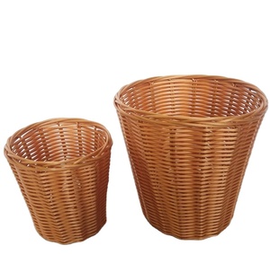 plastic woven basket for bread