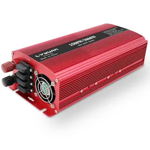 Onduleur de puissance de voiture 1500W/3000W, interrupteur à onde sinusoïdale, double USB, 12V/24V, AC 220V/240V, démarreur souple