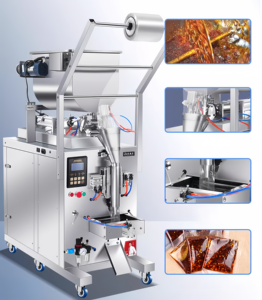 เครื่องบรรจุซอสขนาดเล็กพร้อมเครื่องกวนอัตโนมัติ2025ปิดฝาหลังเครื่องอัดลมสำหรับใส่น้ำผึ้งปรุงรส - Product Image 5