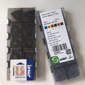 เม็ดมีดคาร์ไบด์ WNMG 080408-TF IC907 ยี่ห้อ Iscar ขนาด 20 มม. ความหนา 2.0 มม. เคลือบ PCD สำหรับเครื่องกลึง CNC และเครื่องกัด  มีสินค้าในสต็อก OEM - Product Image 5