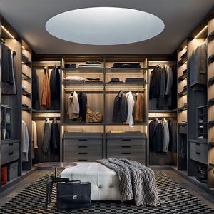 Armario Abierto Moderno SANTOPOVA con Iluminación Integrada y Estantes de Madera - Product Image 5