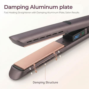 Lisseur à cheveux professionnel PRITECH en aluminium avec plaques ioniques infrarouges, température maximale de 260 à 500°F, pour la maison et le salon - Product Image 2