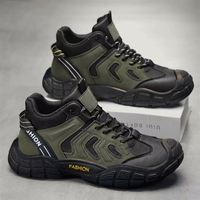 Bottes de travail d'extérieur pour hommes de haute qualité, nouvelle collection printemps, polyvalentes, décontractées, résistantes à l'usure, respirantes, chaussures de sécurité sportives