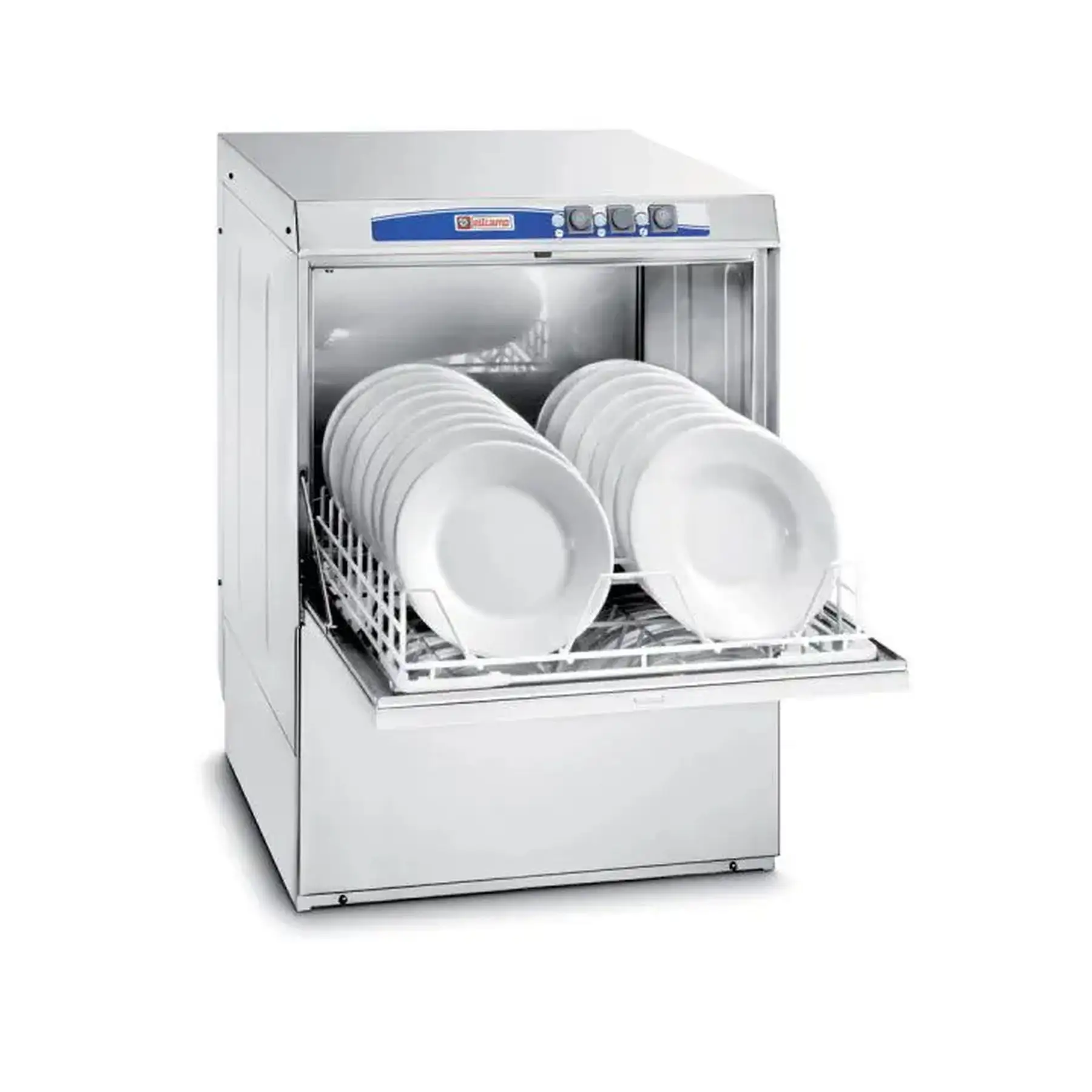 頑丈なステンレス製食器洗い機-両開きドア付きのBASIC BE 50-効率的な商業洗浄用