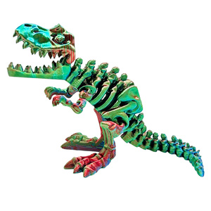 <span class=keywords><strong>Juguete</strong></span> de esqueleto de <span class=keywords><strong>Allosaurus</strong></span> impreso en 3D, modelo de depredador articulado con bisagras, decoración sensorial flexible para escritorio, regalo, producto superventas transfronterizo - Product Image 2