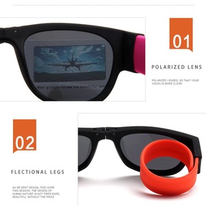 Nuevas Gafas de Sol Plegables con Diseño de Pulsera Qite, Lentes Coloridas con Película Protectora, para Ciclismo al Aire Libre 2026 - Product Image 5