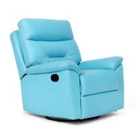 Fauteuil inclinable moderne en cuir synthétique pour appartement contemporain, ensemble de canapé individuel