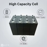 Cellule LiFePO4 Sunwoda 3.2V 280Ah 314Ah testée Grade A, 8000 cycles, pour énergie solaire, camping-car, bateau, maison, stock UE Pologne