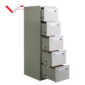 Factory Price Metal File Storage Office Furniture 5 Drawers Vertical Steel Filling Cabinet