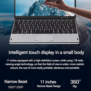 A buon mercato Mini <span class=keywords><strong>Laptop</strong></span> DDR4 8GB 16GB 32GB RAM SSD 2TB Intel N100 processore 11 pollici Touch Screen 360 grado flip <span class=keywords><strong>Computer</strong></span> Notebook - Product Image 3