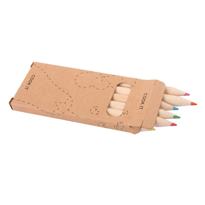 Ensemble de crayons de couleur en bois, 12 pièces et 6 pièces, à la mode, géométrie promo - Product Image 3