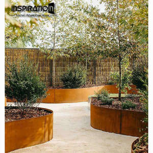 INSpiraiton Design personnalisé Pot <span class=keywords><strong>de</strong></span> fleur et jardinières <span class=keywords><strong>en</strong></span> métal résistant aux intempéries <span class=keywords><strong>en</strong></span> acier corten - Product Image 1