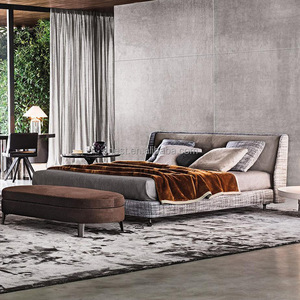 Italiano moderno <span class=keywords><strong>materasso</strong></span> più imbottito telaio del <span class=keywords><strong>letto</strong></span> in tessuto e pelle King Size <span class=keywords><strong>letto</strong></span> matrimoniale per la casa d'albergo camera da <span class=keywords><strong>letto</strong></span> Set di mobili - Product Image 2