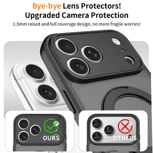 เคสโทรศัพท์กัน<span class=keywords><strong>กระแทก</strong></span>แบบแม่เหล็กพร้อมขาตั้ง ป้อง<span class=keywords><strong>กัน</strong></span>เลนส์กล้องเต็มรูปแบบ สีส้มคอสมิก สำหรับ <span class=keywords><strong>iPhone</strong></span> 17 16 15 14 Pro Max - Product Image 6