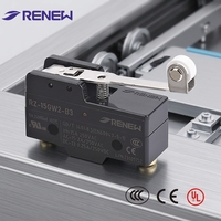 RENEW RZ-15GW2-B3 Micro-interrupteur à contact argenté, interrupteur de fin de course, détection de position mécanique, interrupteur de déplacement 250V 15A SPDT/SPST IP00