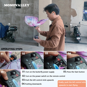 Momovalley Farfalla Volante Bionica con Ali a LED, Drone Telecomandato Staccabile per Decorazioni Matrimoni ed <span class=keywords><strong>Eventi</strong></span> - Product Image 4